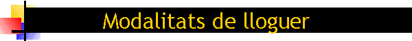Modalitats de lloguer